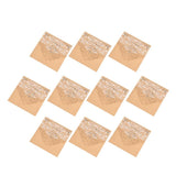 Max 10 Sets Luxury Hollow Floral Wedding Invitation Cards with Envelope Beige