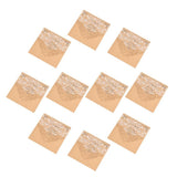 Max 10 Sets Luxury Hollow Floral Wedding Invitation Cards with Envelope Beige