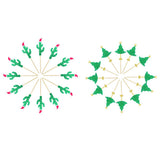 Max 12pack Christmas Cupcake Picks Cake Topper Christmas Decoration Cactus