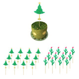 Max 12pack Christmas Cupcake Picks Cake Topper Christmas Decoration Cactus