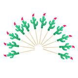 Max 12pack Christmas Cupcake Picks Cake Topper Christmas Decoration Cactus
