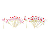 Max 12 Pieces Flamingo Cupcake Picks Cake Topper Christmas Cake Decors Pink