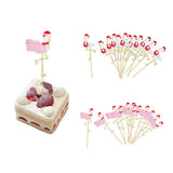 Max 12 Pieces Flamingo Cupcake Picks Cake Topper Christmas Cake Decors Pink