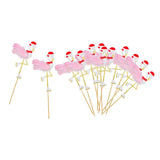 Max 12 Pieces Flamingo Cupcake Picks Cake Topper Christmas Cake Decors Pink