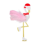 Max 12 Pieces Flamingo Cupcake Picks Cake Topper Christmas Cake Decors Pink