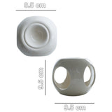 Max Ceramic Square Shape Candle Holder Tea Lights Holder Home Wedding Decoration