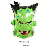 Max 5 Pieces Pumpkin Monster Aluminum Film Balloon Halloween Party Decor 49x67cm