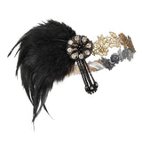 Vintage Feather Flapper Headband Bridal Headpiece Women Headdress Style 4