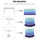 Max Tulle Table Skirt Cloth for Wedding Party Home Table Decorations  75x426cm