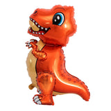 Max Dinosaur Foil Balloons Birthday Kid Toy Inflatable Party Decor Supply Orange