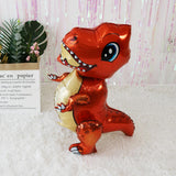 Max Dinosaur Foil Balloons Birthday Kid Toy Inflatable Party Decor Supply Orange