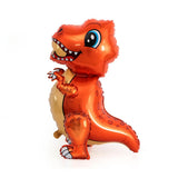 Max Dinosaur Foil Balloons Birthday Kid Toy Inflatable Party Decor Supply Orange