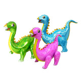 Max Dinosaur Foil Balloons Birthday Kids Toy Inflatable Party Decor Supply Green
