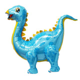 Max Dinosaur Foil Balloons Birthday Kids Toy Inflatable Party Decor Supply Blue