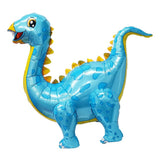 Max Dinosaur Foil Balloons Birthday Kids Toy Inflatable Party Decor Supply Blue