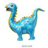 Max Dinosaur Foil Balloons Birthday Kids Toy Inflatable Party Decor Supply Blue