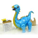 Max Dinosaur Foil Balloons Birthday Kids Toy Inflatable Party Decor Supply Blue
