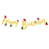 Max Happy Brithday Bunting Banner Birthday Party Decoration Supplies Golden
