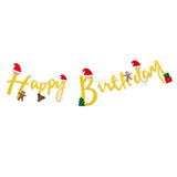 Max Happy Brithday Bunting Banner Birthday Party Decoration Supplies Golden