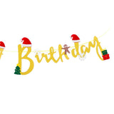 Max Happy Brithday Bunting Banner Birthday Party Decoration Supplies Golden
