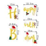 Max Happy Brithday Bunting Banner Birthday Party Decoration Supplies Golden