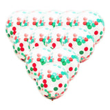Max 12 Pieces/Pack Red and Green Christmas Confetti Balloons for Party - 12inch