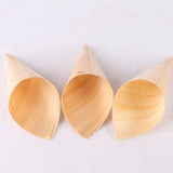 Max 100Pcs Cone Shaped Disposable Ice Cream Cups for Party Food Snacks 6x8cm