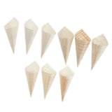 Max 100Pcs Cone Shaped Disposable Ice Cream Cups for Party Food Snacks 6x8cm