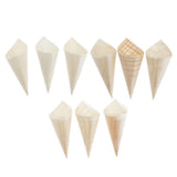 Max 100Pcs Cone Shaped Disposable Ice Cream Cups for Party Food Snacks 6x8cm