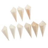 Max 100Pcs Cone Shaped Disposable Ice Cream Cups for Party Food Snacks 6x8cm