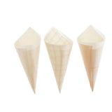 Max 100Pcs Cone Shaped Disposable Ice Cream Cups for Party Food Snacks 6x8cm