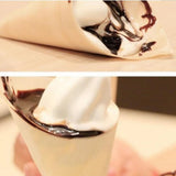 Max 100Pcs Cone Shaped Disposable Ice Cream Cups for Party Food Snacks  9x13cm