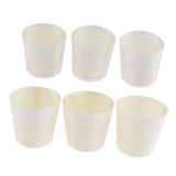 Max 50 Pieces Disposable Wooden Cups for Party Serving Food Snacks 4.5x4.5cm
