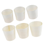 Max 50 Pieces Disposable Wooden Cups for Party Serving Food Snacks 4.5x4.5cm