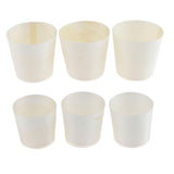 Max 50 Pieces Disposable Wooden Cups for Party Serving Food Snacks 4.5x4.5cm