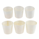 Max 50 Pieces Disposable Wooden Cups for Party Serving Food Snacks 4.5x4.5cm