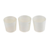 Max 50 Pieces Disposable Wooden Cups for Party Serving Food Snacks 4.5x4.5cm