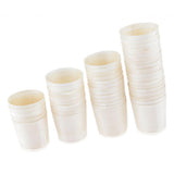 Max 50 Pieces Disposable Wooden Cups for Party Serving Food Snacks 4.5x4.5cm