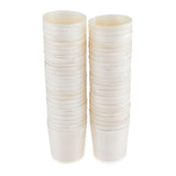 Max 50 Pieces Disposable Wooden Cups for Party Serving Food Snacks 4.5x4.5cm