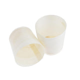 Max 50 Pieces Disposable Wooden Cups for Party Serving Food Snacks 4.5x4.5cm