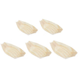 Max Wood Serving Boats Natural wood Take Out Trays plate bowl tableware 60x50mm