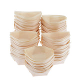 Max Wood Serving Boats Natural wood Take Out Trays plate bowl tableware 60x50mm