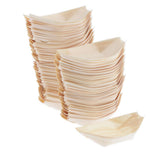 Max Wood Serving Boats Natural wood Take Out Trays plate bowl tableware 115x65mm