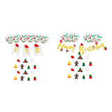 Max Christmas Happy Birthday Happy Birthday 16x Party Decoration for Kids Golden