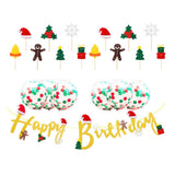 Max Christmas Happy Birthday Happy Birthday 16x Party Decoration for Kids Golden