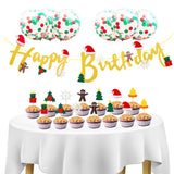 Max Christmas Happy Birthday Happy Birthday 16x Party Decoration for Kids Golden