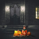 Max 2 Sets Halloween Skull Balloons Halloween Haunted House Decor Supplies Black