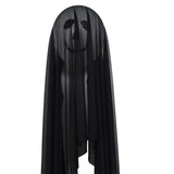 Max 2 Sets Halloween Skull Balloons Halloween Haunted House Decor Supplies Black