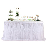 Max Tulle Table Skirt Tableware Cover Baby Shower Wedding Party Decor 275x75cm