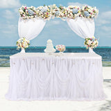 Max Tulle Table Skirt Tableware Cover Baby Shower Wedding Party Decor 275x75cm